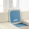 Waterproof Polar Fleece Sofa Seat Cushion Cover Plain Jacquard Sofa Covers Elastic Couch Cover for Living Room Chaise Lounge 5