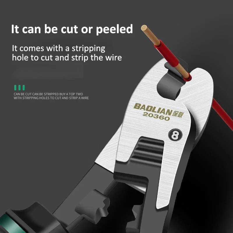 Multifunctional Manual Diagonal Pliers Durable Wire Cable Cutters 6 8 10 Inch Hardware Tools Universal Electrician