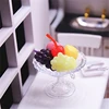 1 Set Miniature Food DIY Craft For Dollhouse Mini Dessert Pan Cake Stand Fruit Tray Doll Kitchen Living Room Decor Toy 2