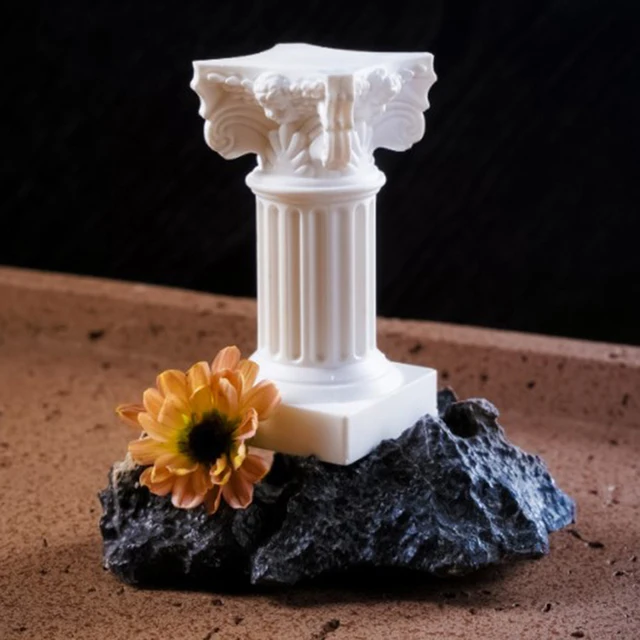Statue de colonne grecque de pilier romain, sur pied ci-après, figurine de support, sculpture d'intérieur, décor de paysage de maison, salle à manger, jardin 4