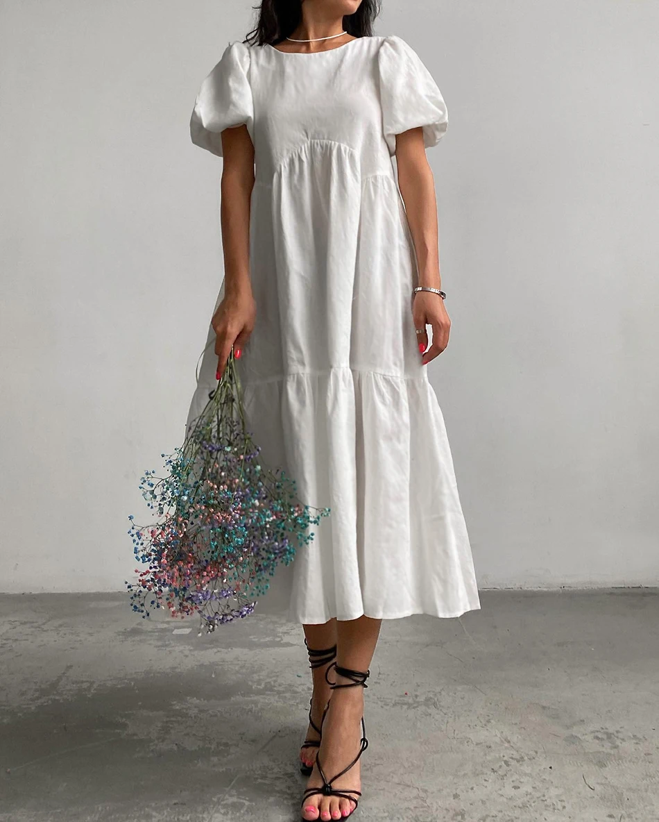 Vestido de algodão para o verão