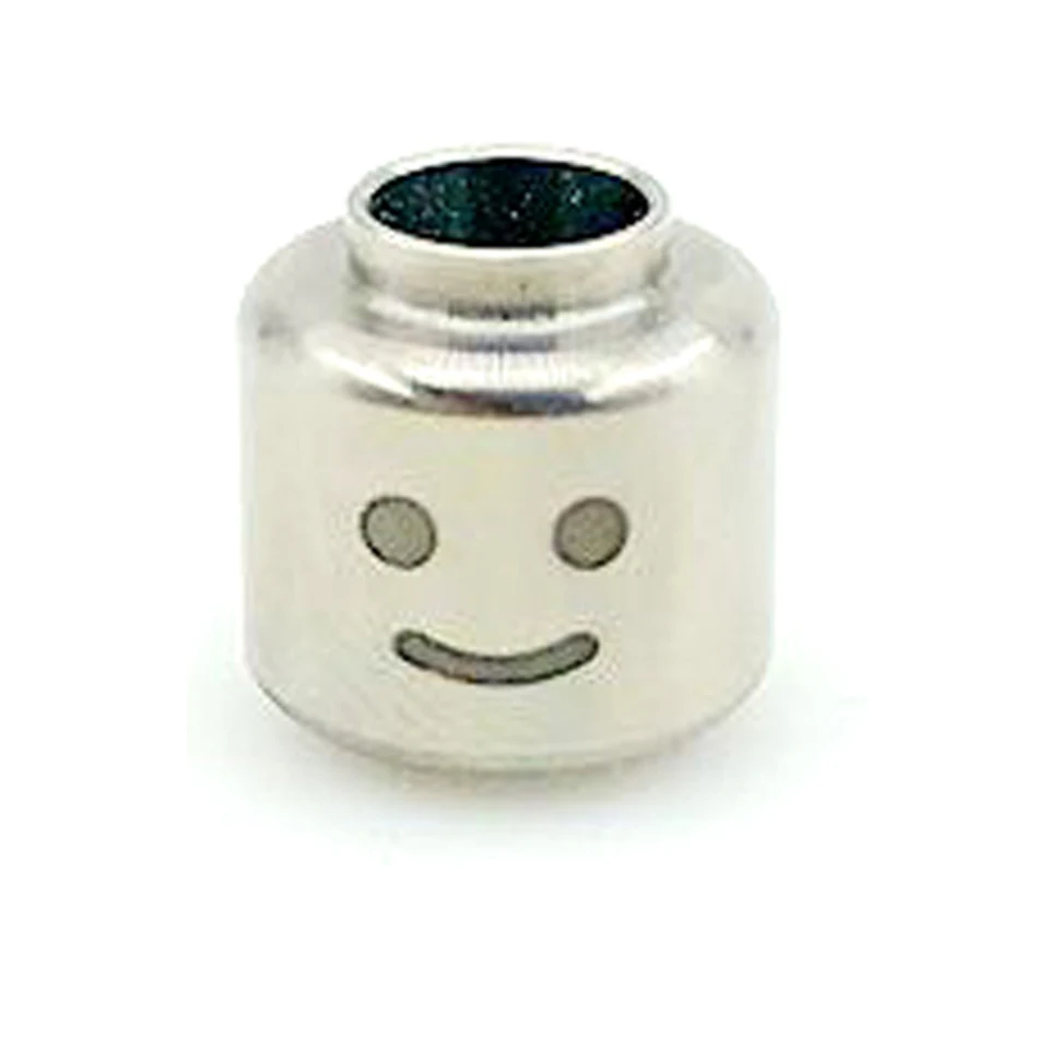 Perla In Titanio Intagliata A Mano Per EDC - 13mm X 10mm, Accessorio Per Paracord, Coltelli E Torce, 1 Pezzo Unico