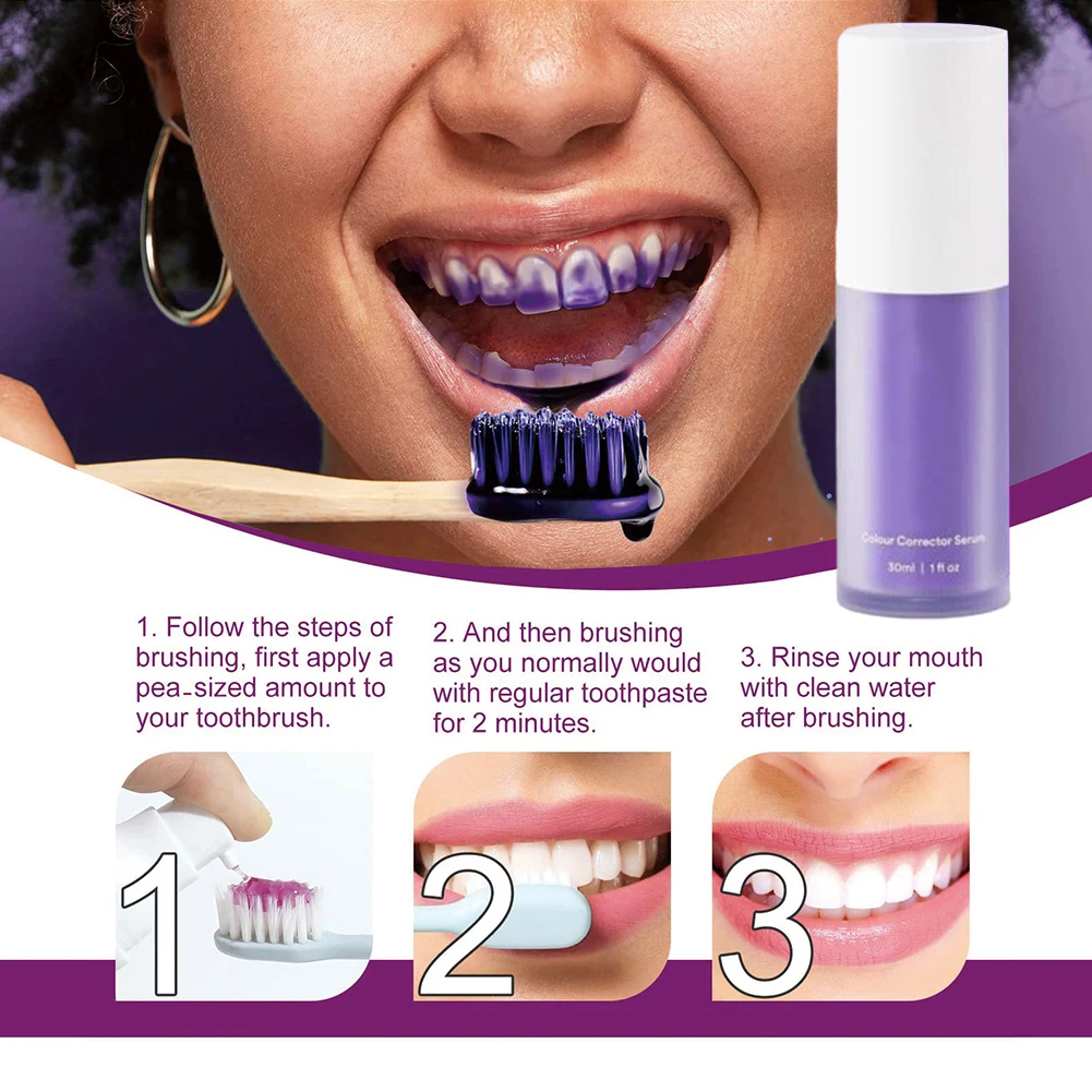 1-10pcs V34 30ml Teeth Toothpaste Remove Stains Reduce Yellowing Care Anti-Pigmentation Tooth Whitening teeth whitening product teeth health product