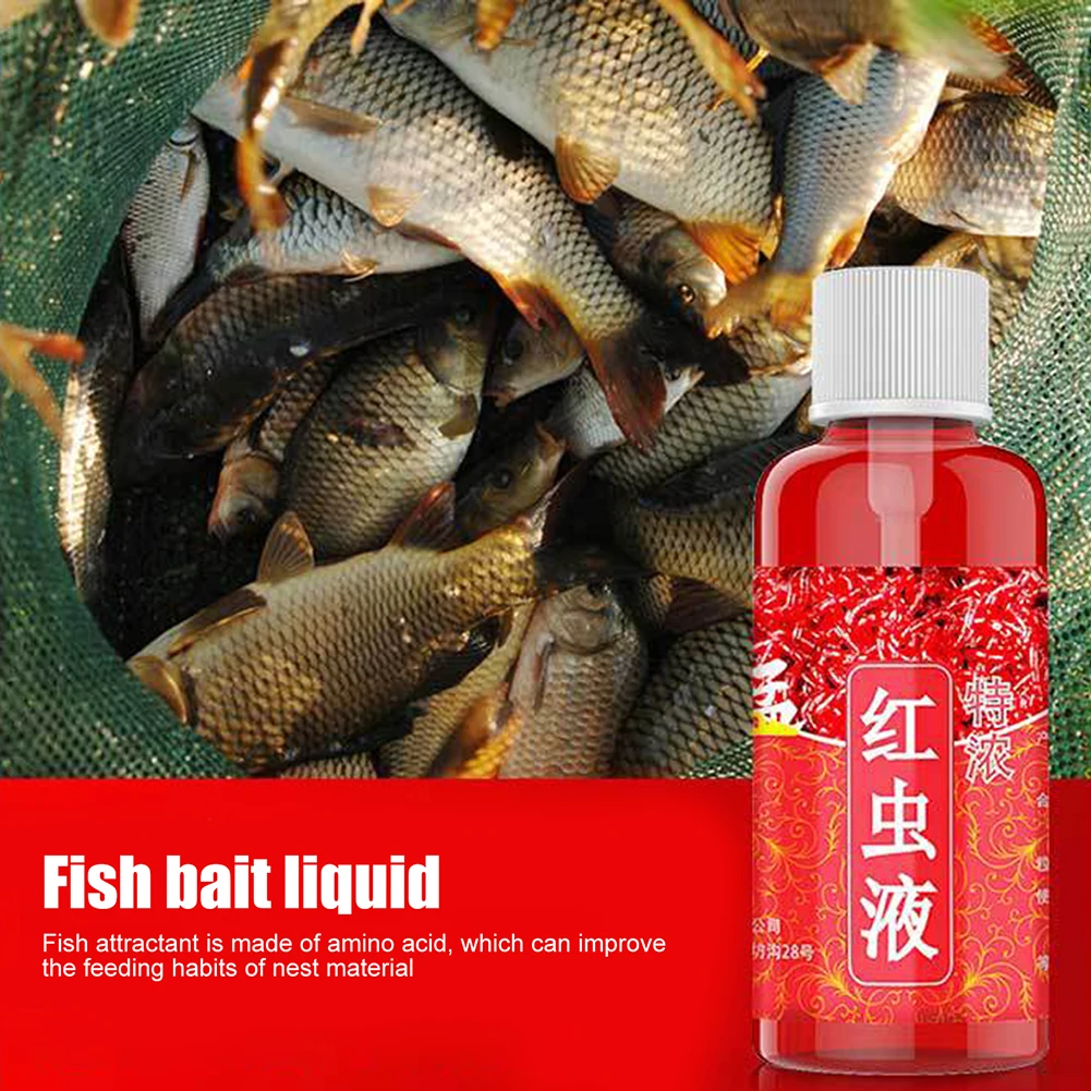 60ml Concentrated Red Worm Liquid Multipurpose Strong Fish Attractant  Permeability Promote Appetite for Trout Cod Carp Bass - AliExpress