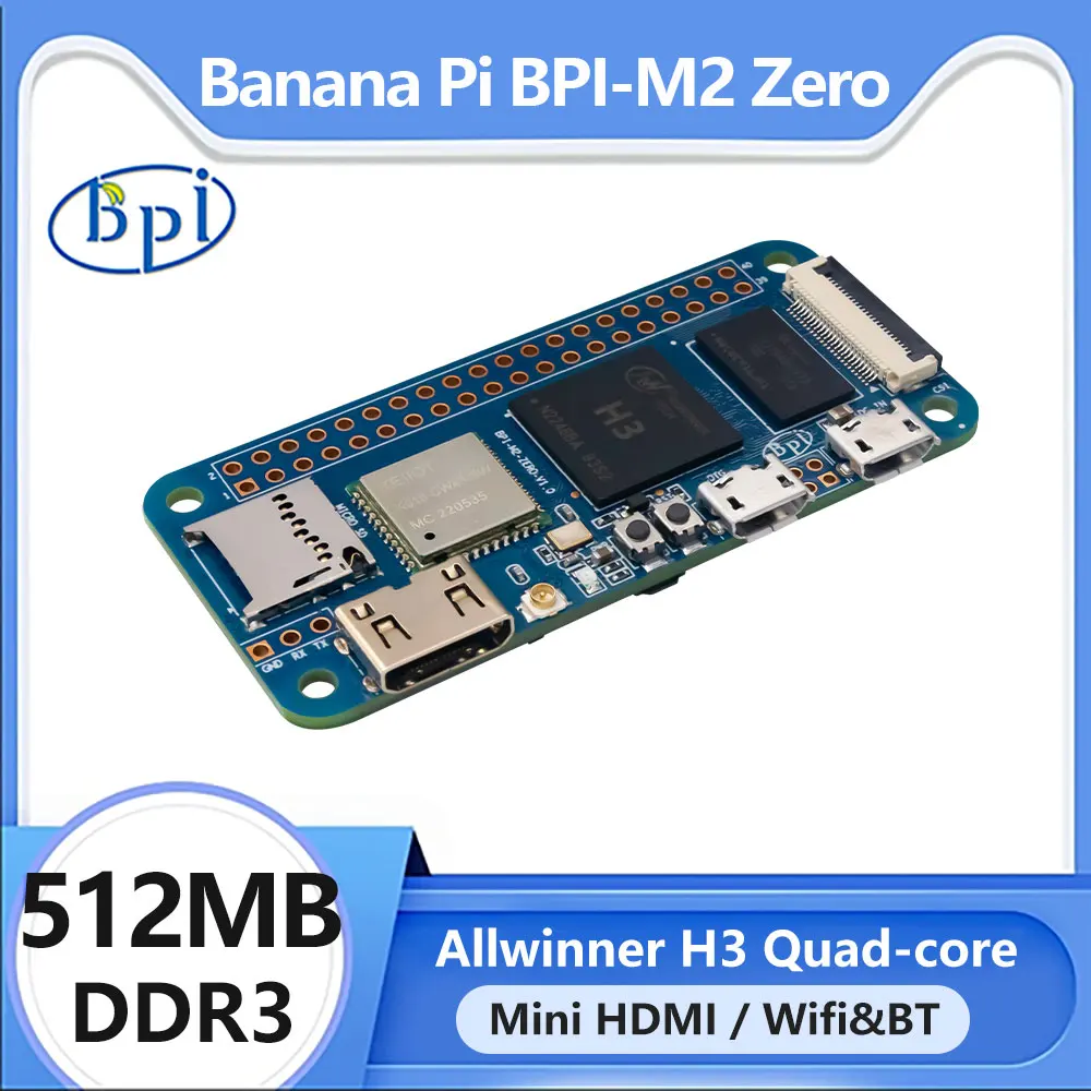 Banana pi Micro pc Mini Computador Placa Única Micro pc Android Linux os Sbc Zero Allwinner h3 512mb Ddr3 Bpi-m2