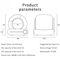STLF65L APP AI Control Intelligent Pet Toilet Sandbox Smart Self Cleaning LitterssBox Toilet Cats Automatic Cat LitterssBox 6