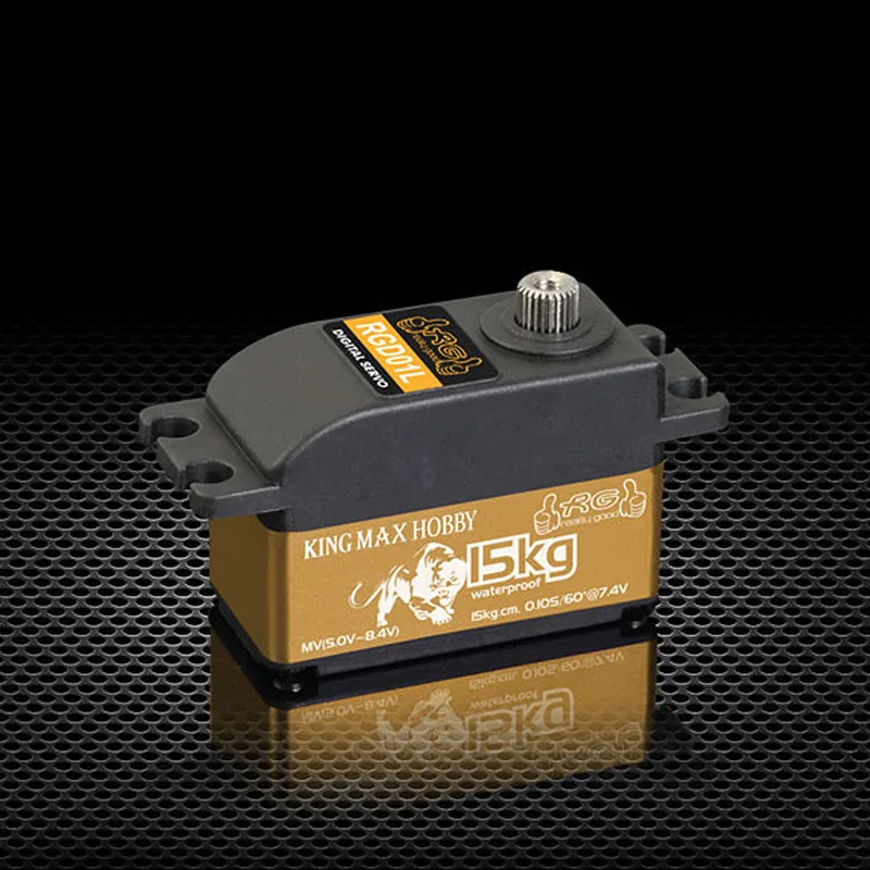 Kingmax RGD01L 52g 15kg.cm DC 7,4 V 0.10sec полностью водонепроницаемая цифровая металлическая передача меньше стандарта для плоского бега дрифта радиоуправляемого автомобиля