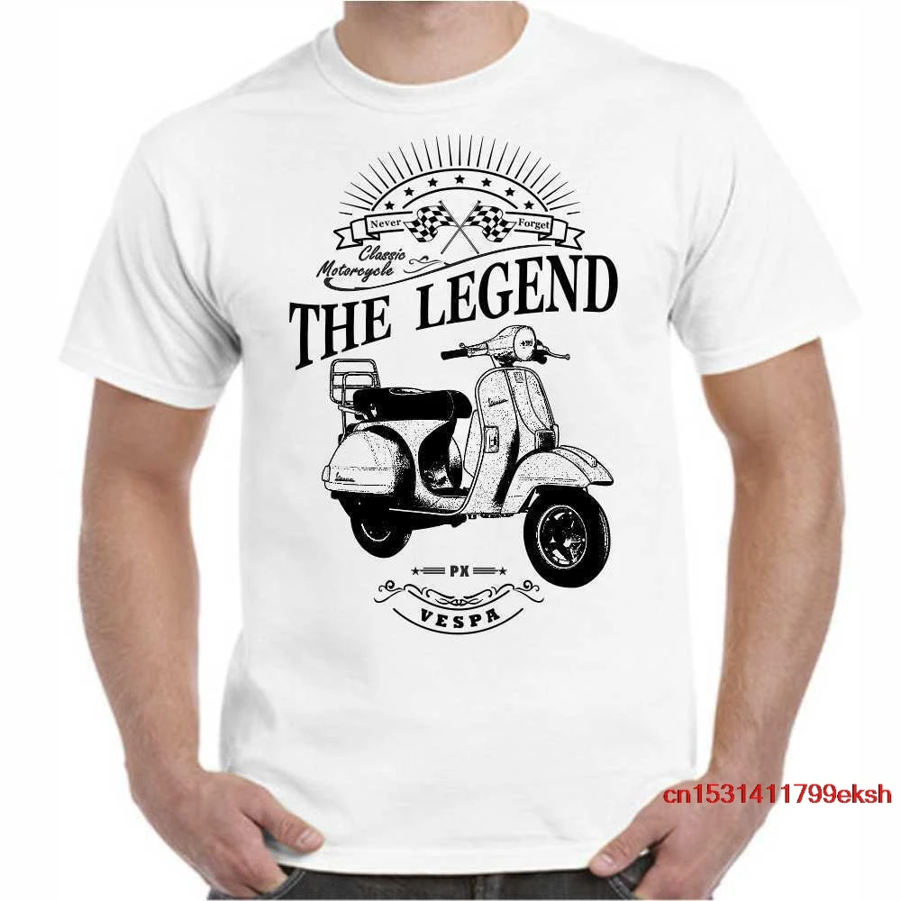 T-Shirt Vespa Px Ohne Spiegel Oldtimer Youngtimer Classic Motiv