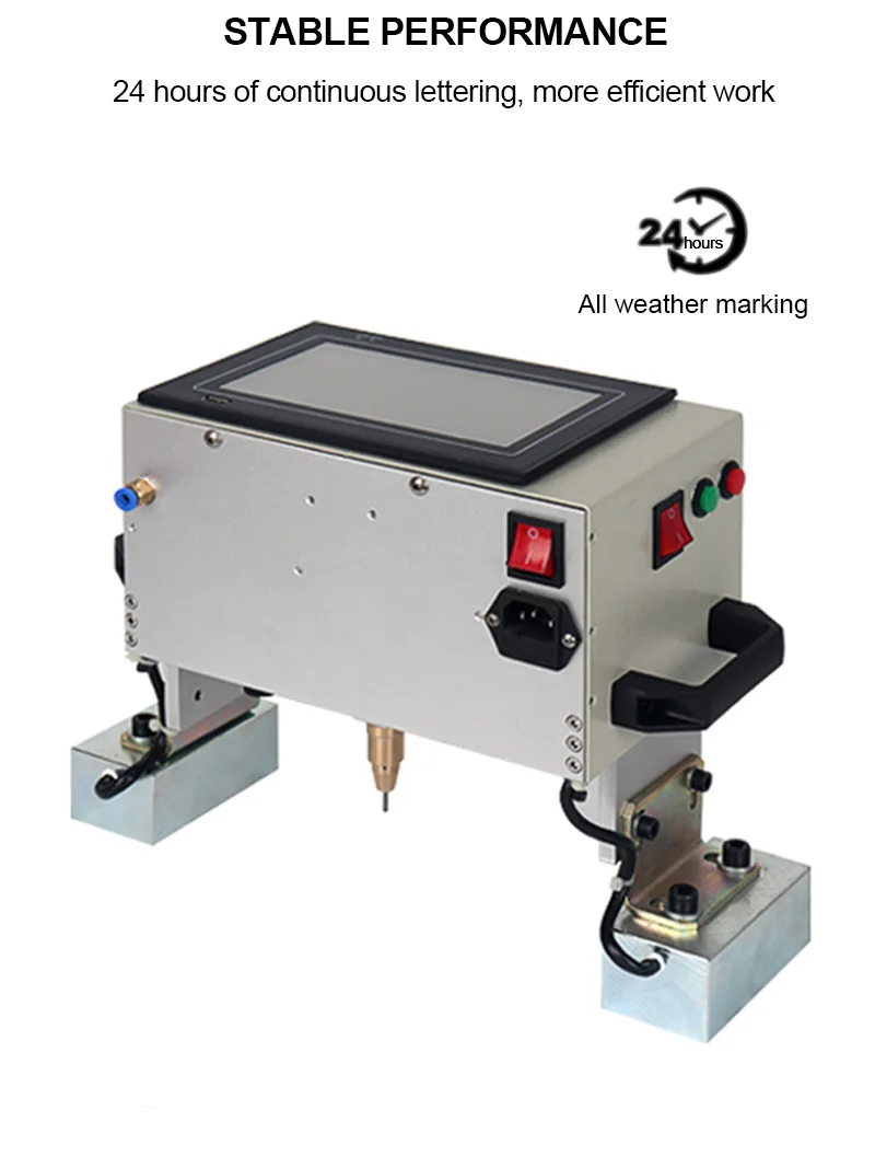 

Multi-Measurement Hand-held Portable Metal Signage Nameplate Marking Machine Touch-screen Electric Pneumatic Lettering Machine