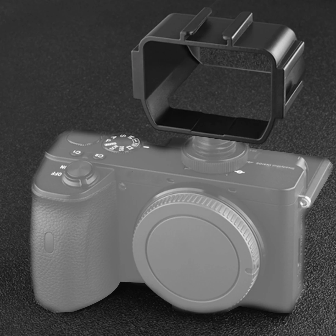 Camera Selfie Vlog Flip Up Mirror Screen with 3 Cold Shoe Mounts for Sony A6000/A6300/A6500/A72/A73 Series Nikon Z6/Z7