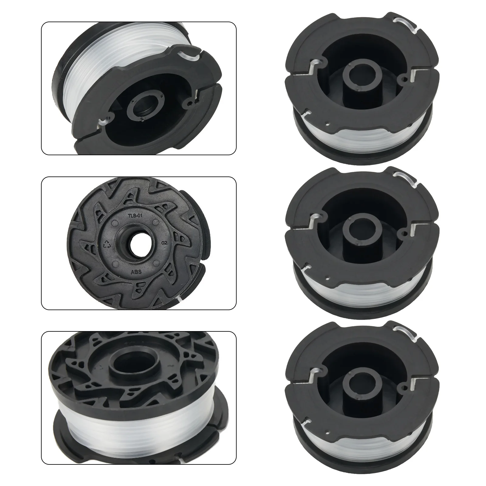 

3 шт., катушки для триммеров Black + Decker A6485 GL280 GL301 GL425