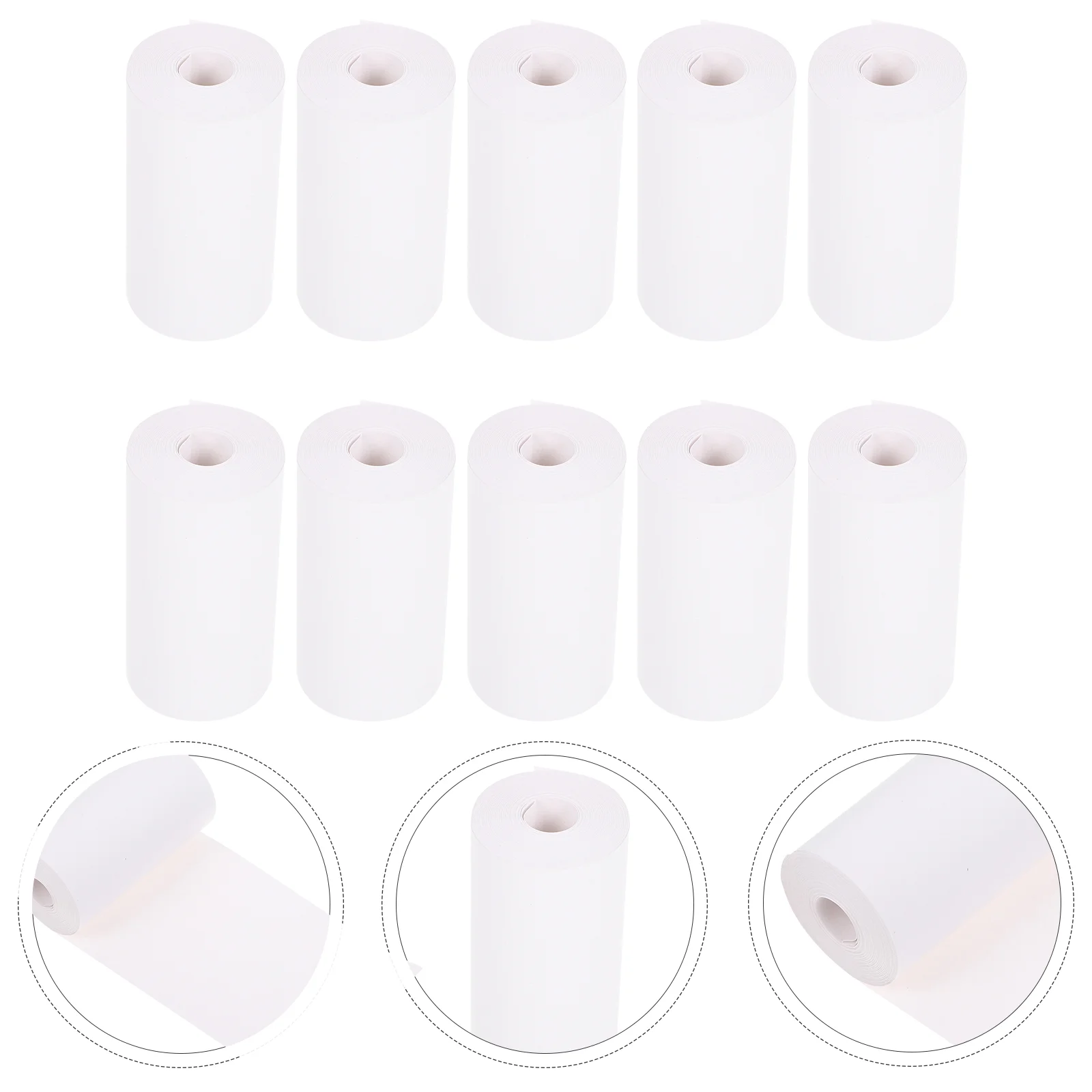 

10 Rolls of Supermarket Cash Register Receipt Papers Thermal Paper Rolls (White)