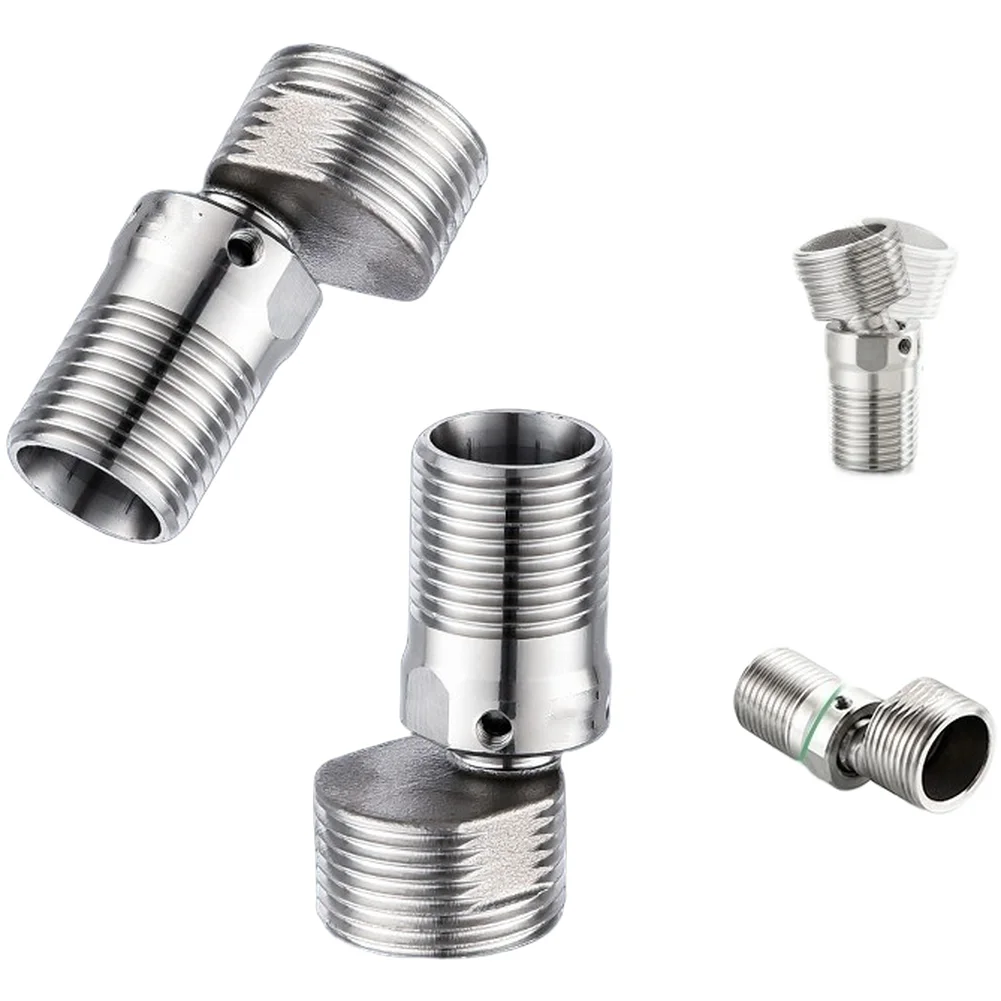 อะแดปเตอร์ข้อศอกขยายแขนฝักบัวแบบยืดหดได้ หมุนได้ 360 องศา ปรับความยาวได้สำหรับการติดตั้งหัวฝักบัว 1