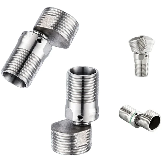 อะแดปเตอร์ข้อศอกขยายแขนฝักบัวแบบยืดหดได้ หมุนได้ 360 องศา ปรับความยาวได้สำหรับการติดตั้งหัวฝักบัว 1