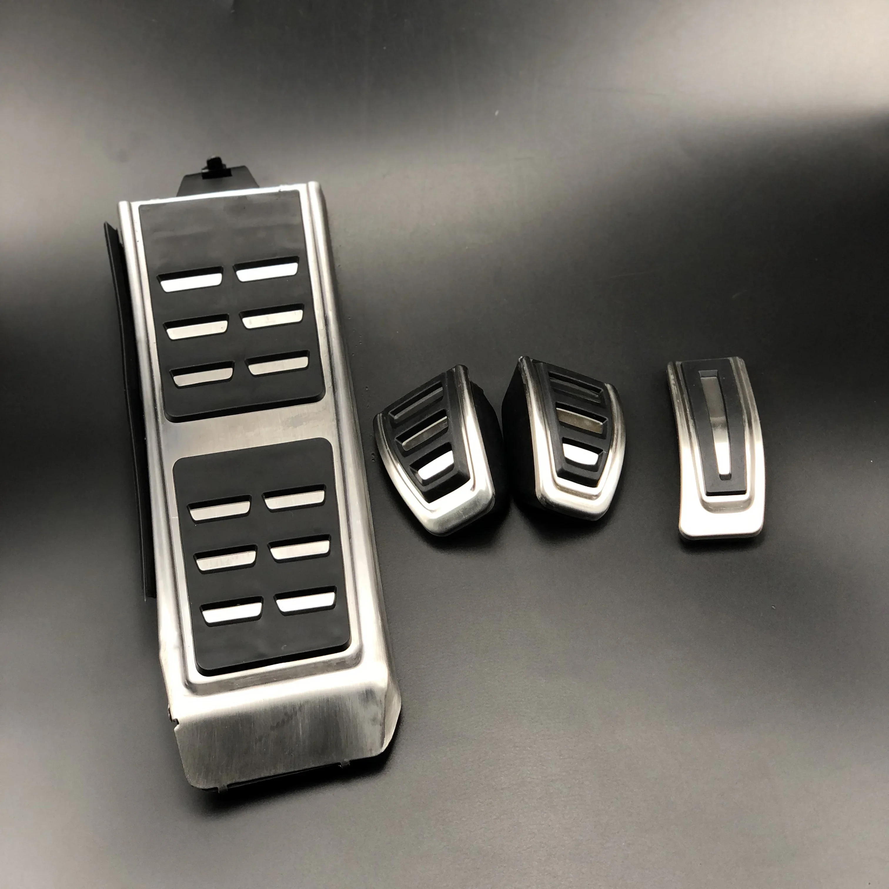 Stainless Steel Sport Foot Rest Fuel Brake Pedal Plate Cover Set For Audi A4 S4 A5 A6 S6 Q5 S5 A7 S7 C7 A8 S8 Car Accessories