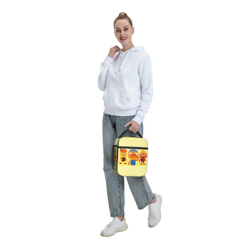 Ich! Lunchtasche mit Nudel- und Pals-Songs, super einfach, tragbar, mit Reißverschluss, Lunchbox für Erwachsene, Picknick-Aufdruck, Kühltasche, Oxford-Thermo-Lunchtaschen – Detail 8