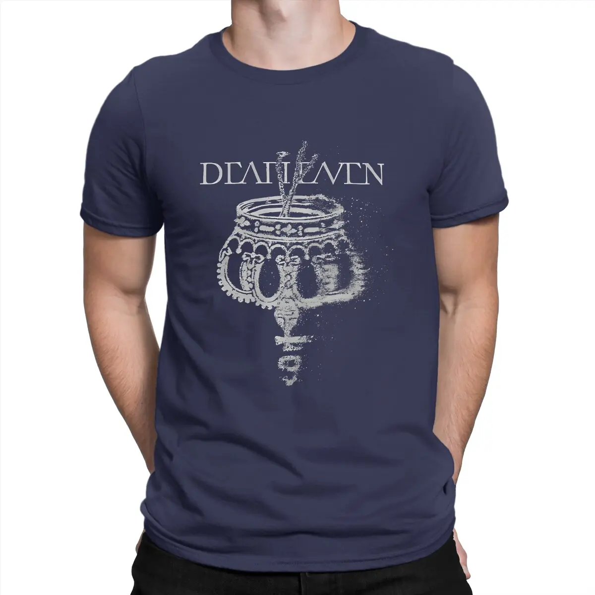 thumbnail image 1 of Camiseta Crown para hombre, camiseta de tela de manga corta y cuello redondo Deafheaven, divertida y de alta calidad, ideal como regalo., 1 of 7