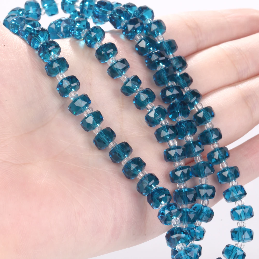 5x8mm Facettierte Rad Perlen Natürliche AB Kristalle Glas Stein Lose Perlen für Schmuck Machen DIY Armband Nacklace zubehör 21'' – Detail 10