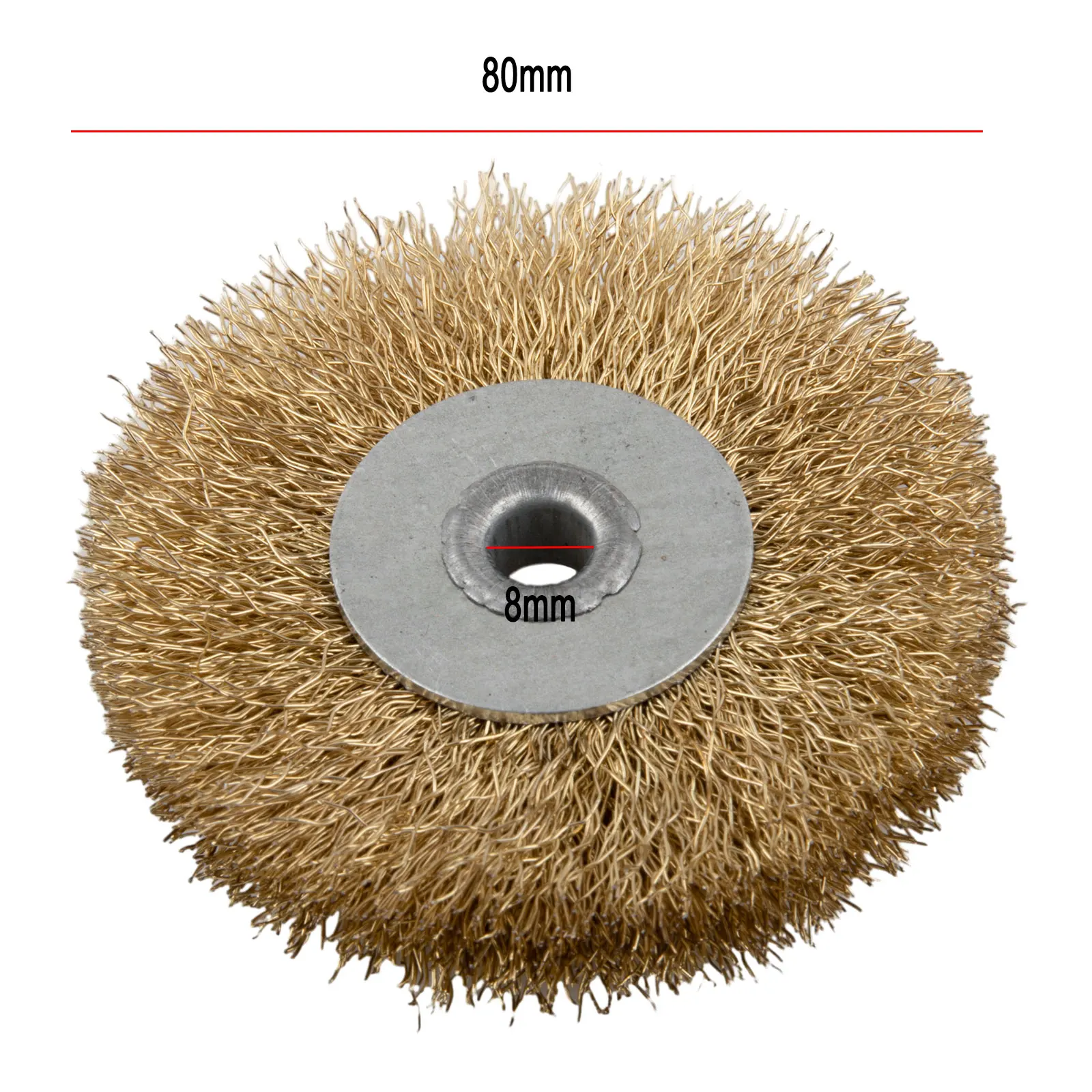 

Professional 3In Wire Wheel Brush, Copper Plated Stainless Steel, Ideal for Carbon Removal, Edge Blending, and Roughening