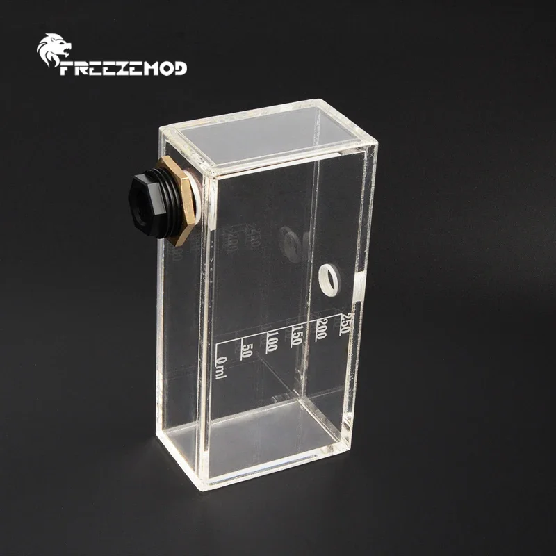 FREEZEMOD computer water cooler square water tank transparent acrylic with scales. GQSX-T4