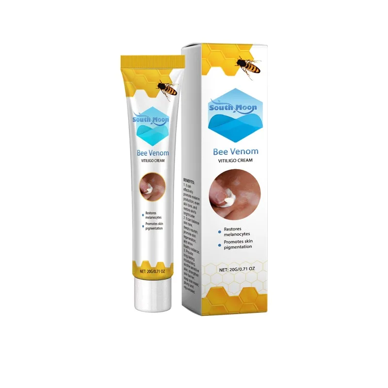 Bee Venom Vitiligo Treatment Cream Eliminate Vitiligo Sweat Spot Antibacterial Mycosis Leukoplakia Cure Moisturizes Care Cream vitiligo ointment