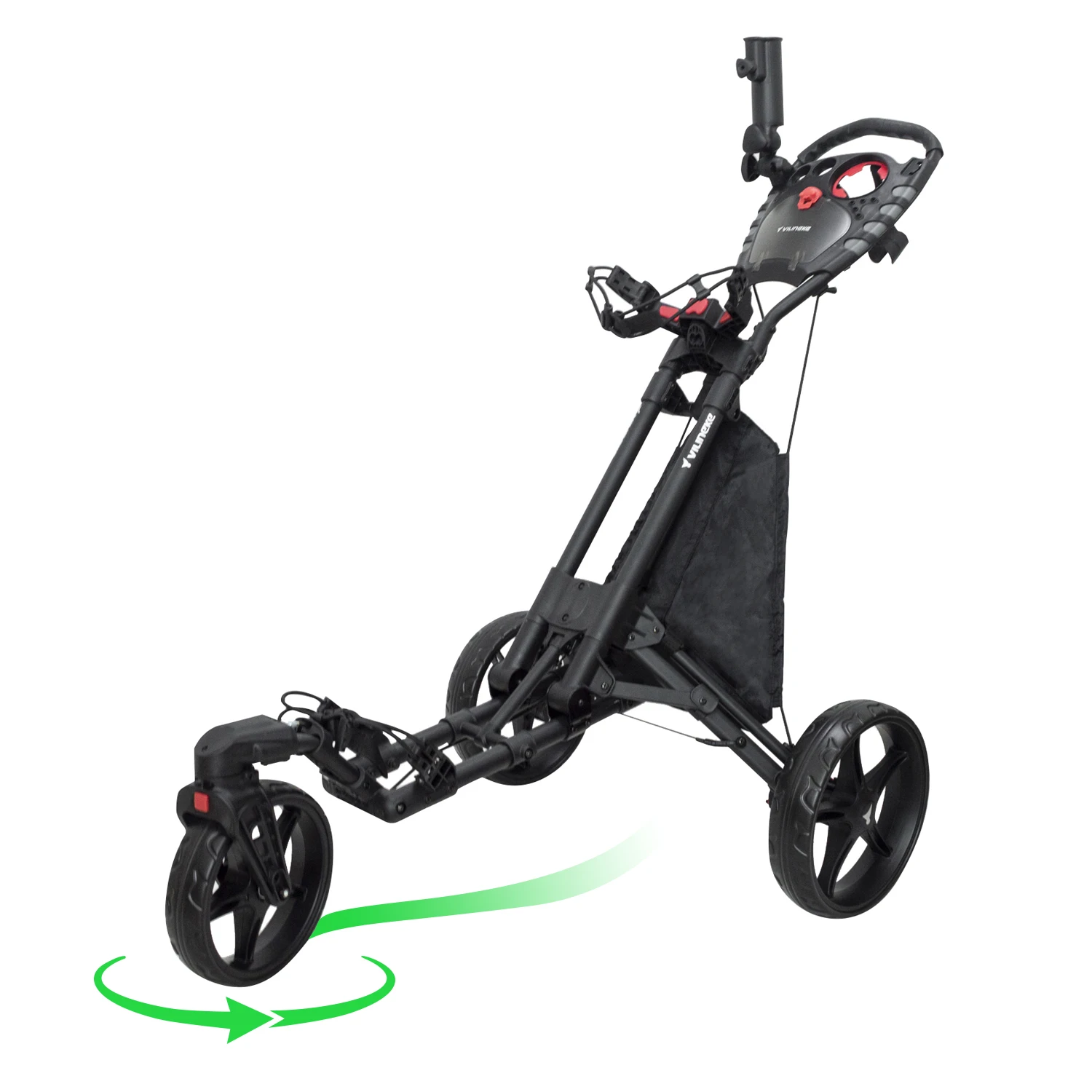 

Golf Bag Trolley Universal Three-Wheel Seat Golf Cart Adult
