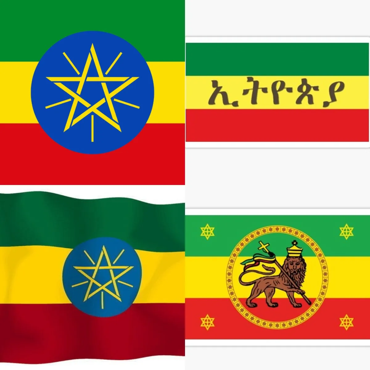 

Ethiopian Flag waving Car Bumper Sticker Laptop Water Bottle Luggage Wall Window Decal Car Styling Waterproof Accessories