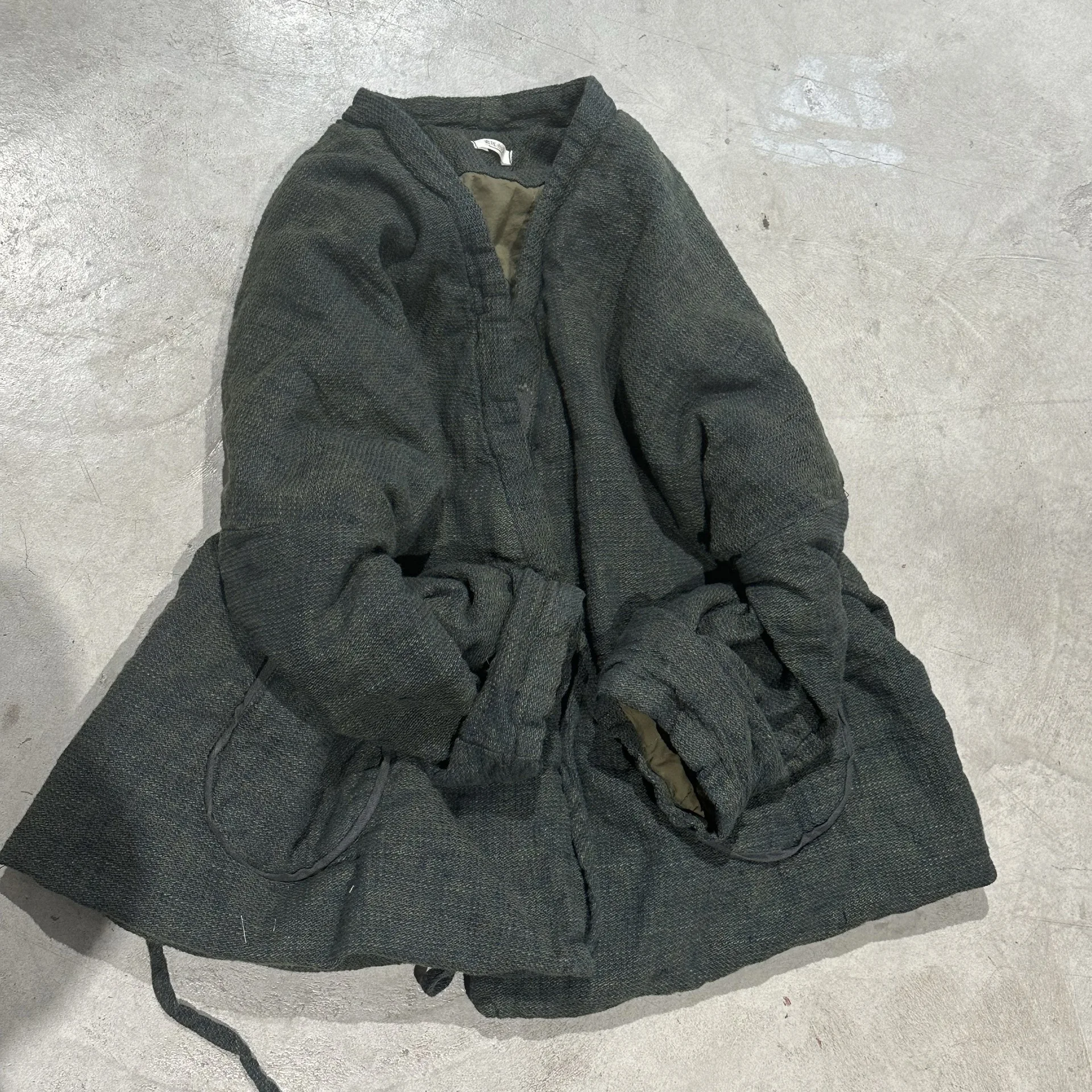 Winter Women Vintage Robe Trench Padded Cotton Cardigan Japanese Streetwear Loose Causal Kimono Parkas Coat Women Outerwear
