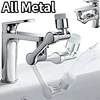 Universal 1080° Rotatable Faucet Aerator Extender Plastic Splash Filter Faucets Bubbler Nozzle Robotic Arm For Kitchen Bathroom 1