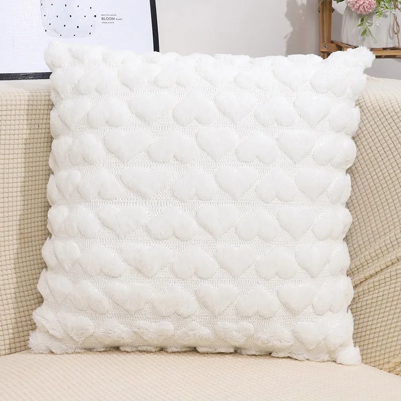 45cm Modern Minimalist Love Heart Pillowcase Living Room Sofas 2