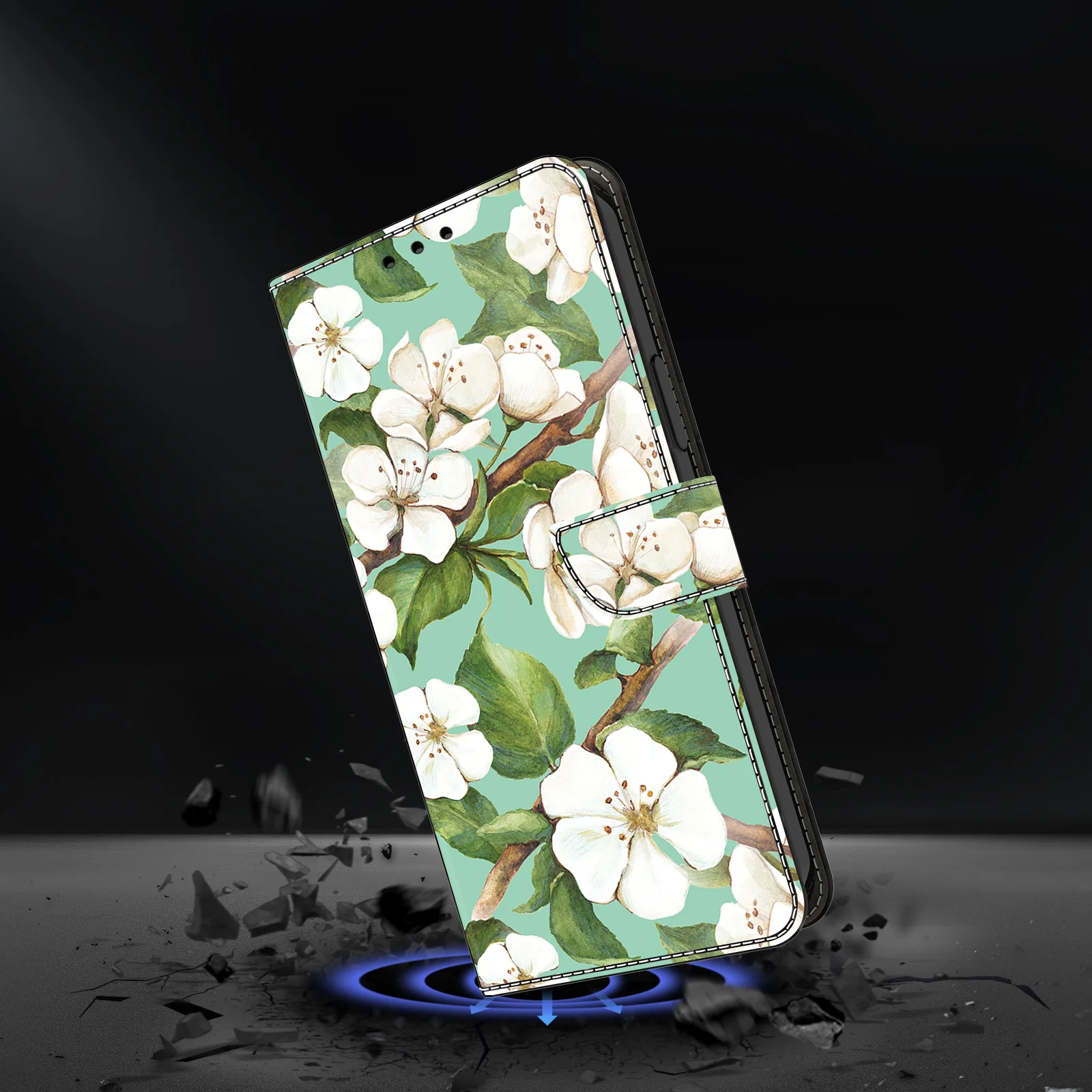 3D Magnetic Flip Leather Wallet Phone Case