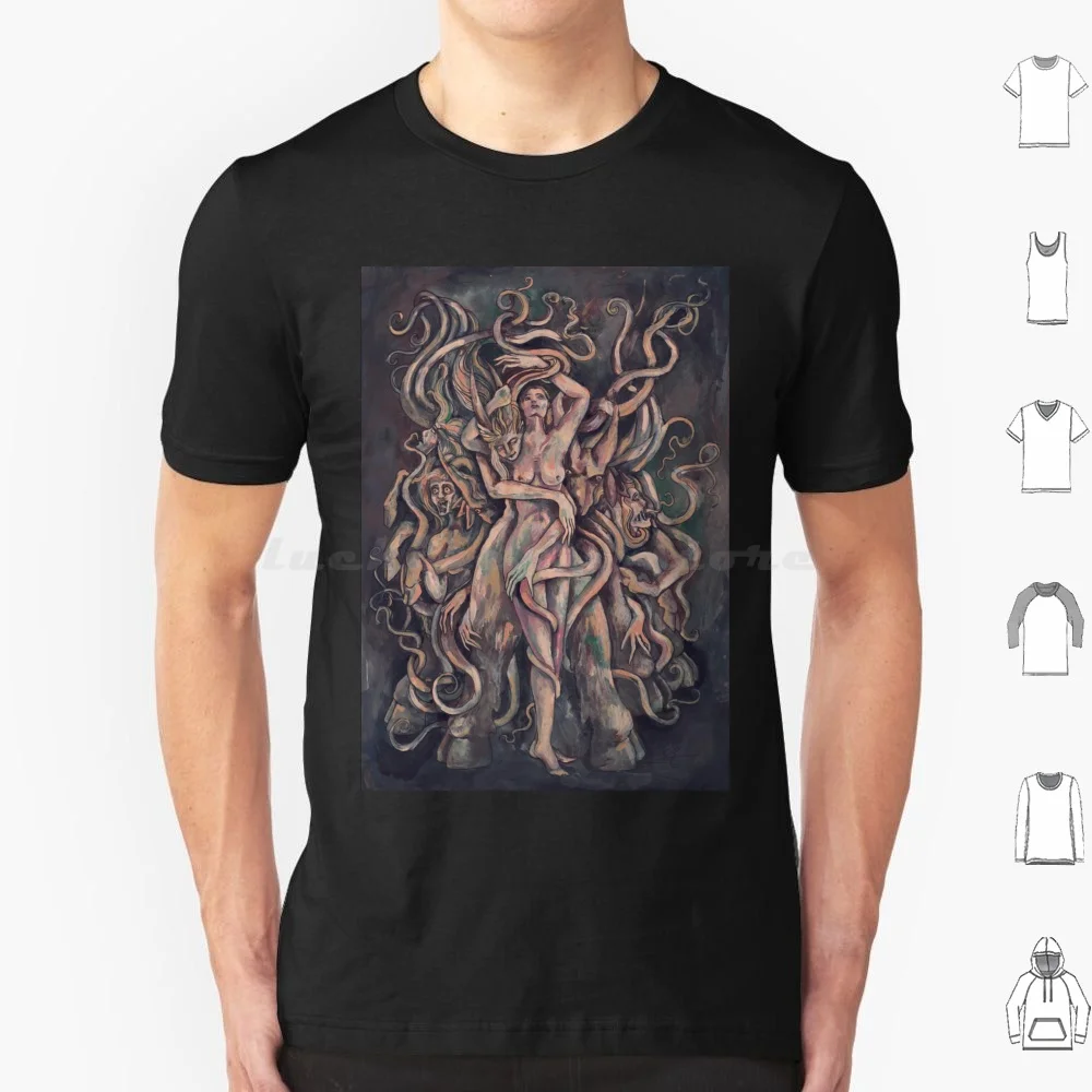 Her-Shub Niggurath T Shirt 6Xl Cotton Cool Tee Shub Niggurath Necronomicon Goat With The 1000 Young Goat Cthulhu Donna White