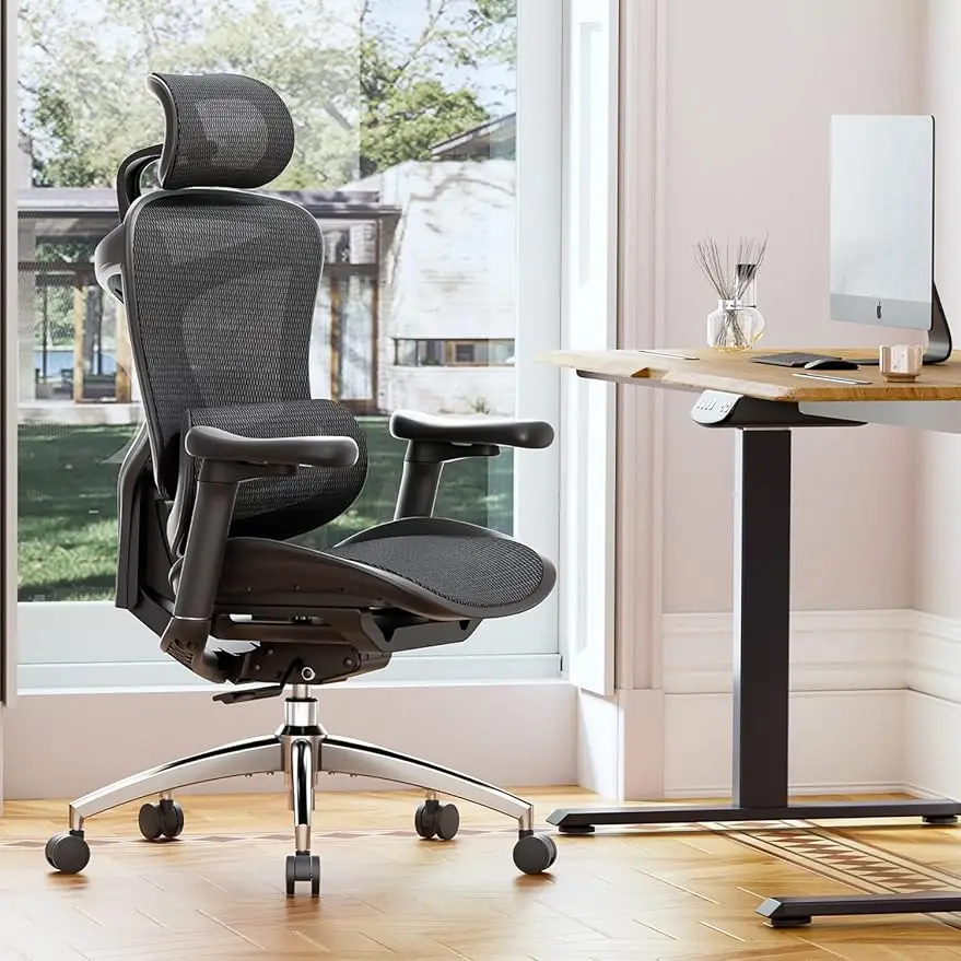 

SIHOO Doro C300 Ergonomic Office Chair with Ultra Soft 3D Armrests, Dynamic Lumbar Support for Home Office Chair