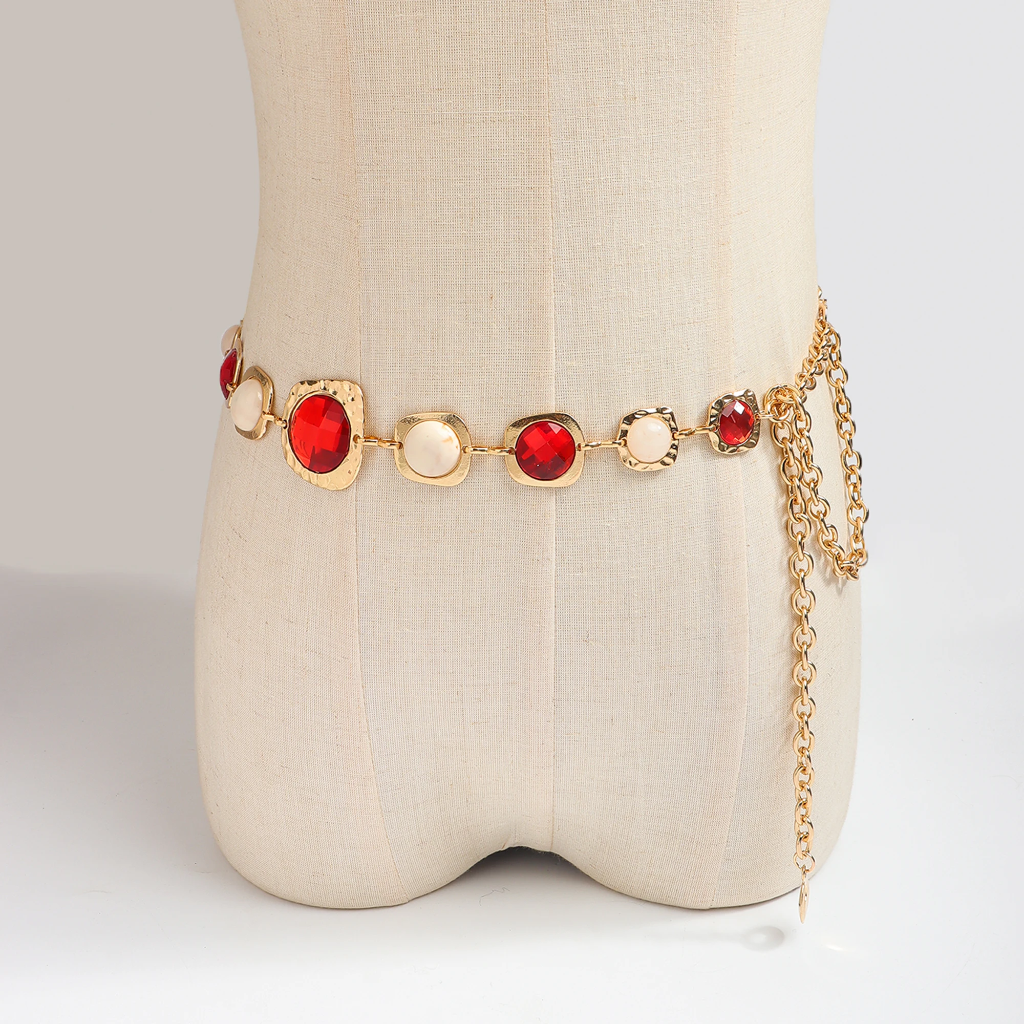 1 Stück Modischer Vielseitiger Edelstein-Taillengürtel für Damen, für Kleider und Hosen, Elegantes Accessoire – Detail 8
