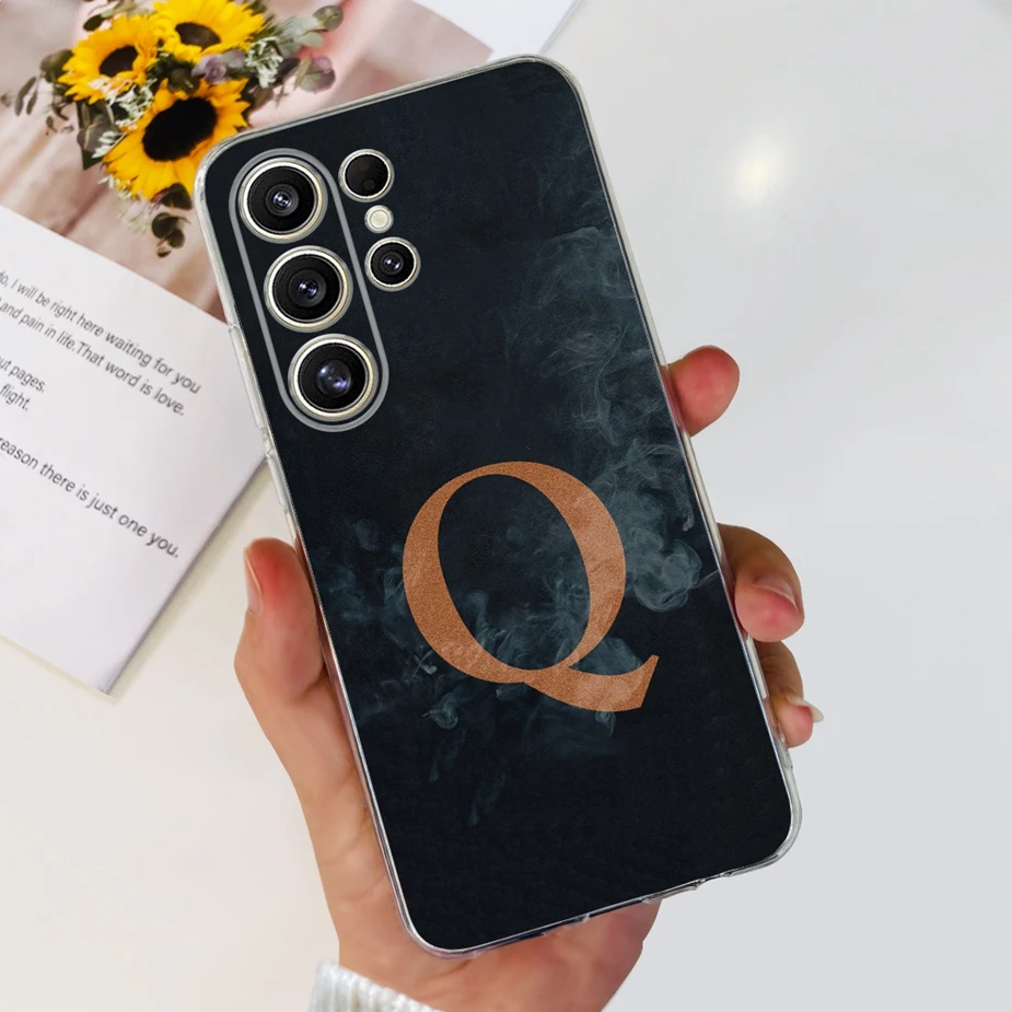 Luxury Soft Shell Phone Cover with Stylish Letter Design