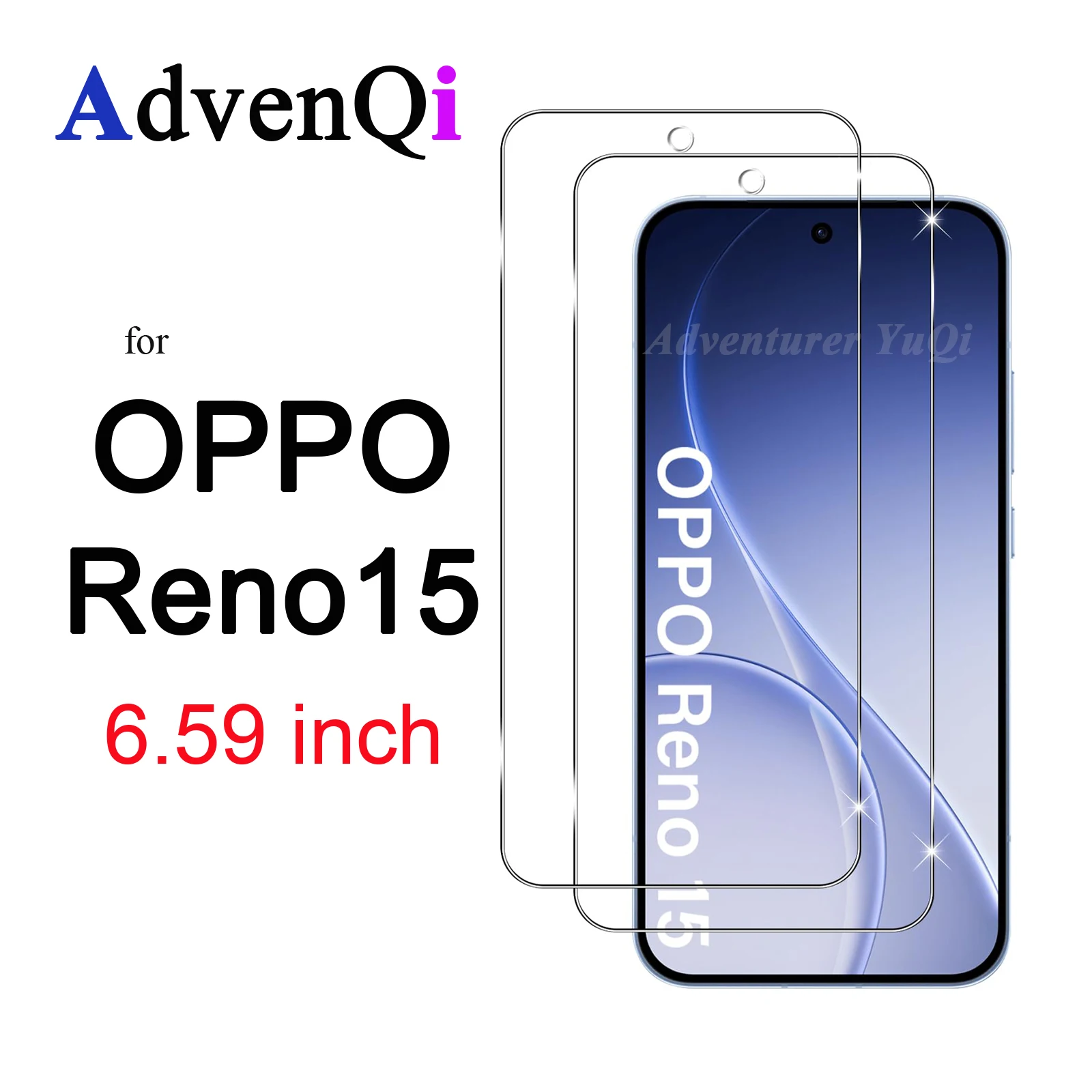 Premium Tempered Glass Screen Protector - 6.59-inch, HD Clear, 9H Hardness, Anti-Scratch, Case-Friendly Design