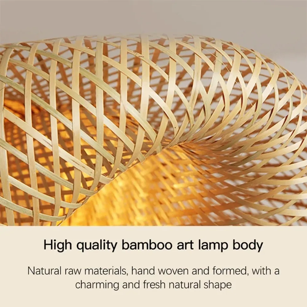 45/50CM Vintage Japanese Hemp Rope Round Ceiling Lights Modern E27 Led Pendant Lights Retro Restaurant Light Fixtures Led Lamp