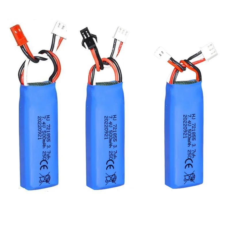 

Литий-Полимерный Аккумулятор 7,4 в 500 мАч, USB 7,4 В для Wltoys 284131 mini-q K969 K989 K999 A202 A212 A222 A232 A242 A252 XK A600, Радиоуправляемый автомобиль