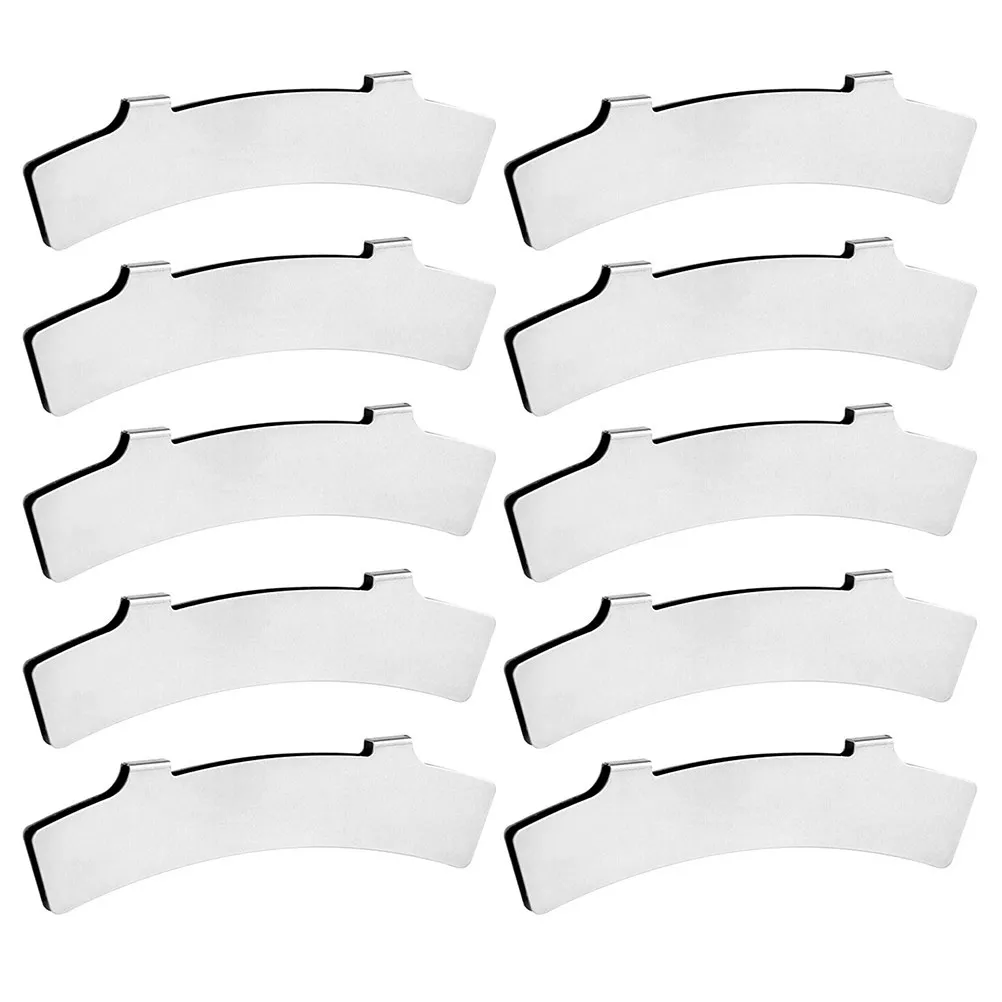 10Pcs 자전거 브레이크 조정 디스크 스테인레스 스틸 녹 방지 스크래치 방지 내마모성 경량 휴대용 확장 디자인