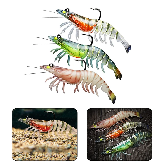 TRUSCEND Luya Soft Bait Luminous Shrimp Soft Bait Bionic Shrimp