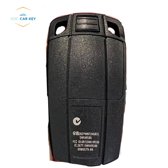YOSE KR55WK49147 รีโมทกุญแจรถกรณีสมาร์ท Fob สําหรับ BMW 1 3 5 6 Series E90 E91 E92 E93 E60 4