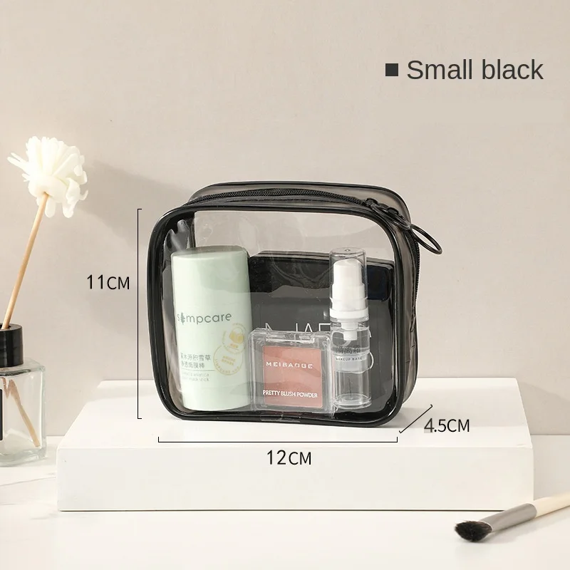 Travel Portable Toiletry Bag Transparent Cosmetic Waterproof Cosmetic Bags Swimming Fitness Bathing Large Capacity Storage Pouch