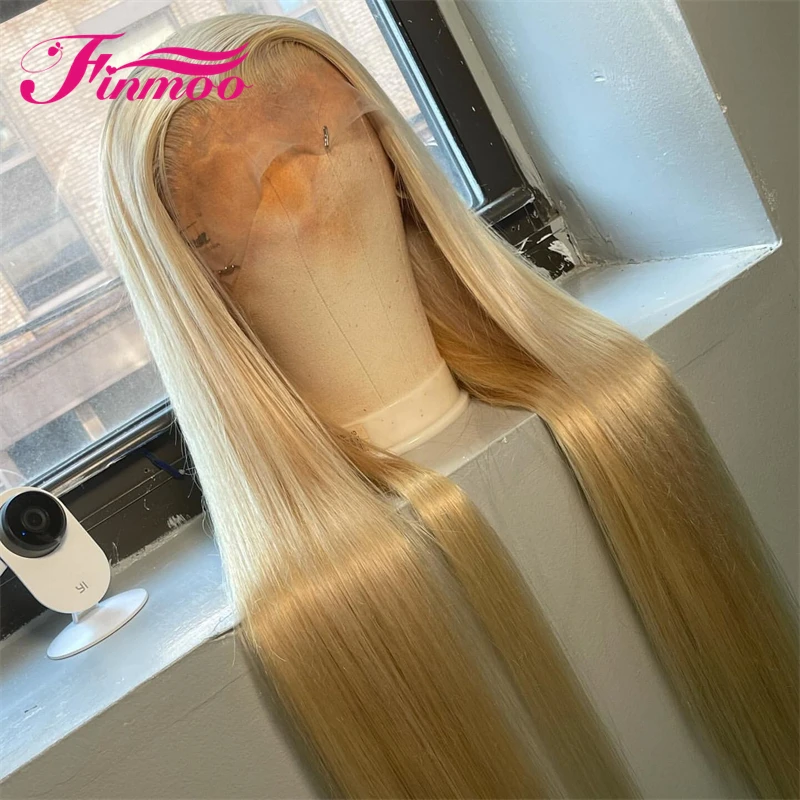 

Blonde HD Lace Frontal Wig Human Hair Wigs 13x4 613Lace Front Human Hair Wigs Transparent Lace Can Be Dye To Darker Color