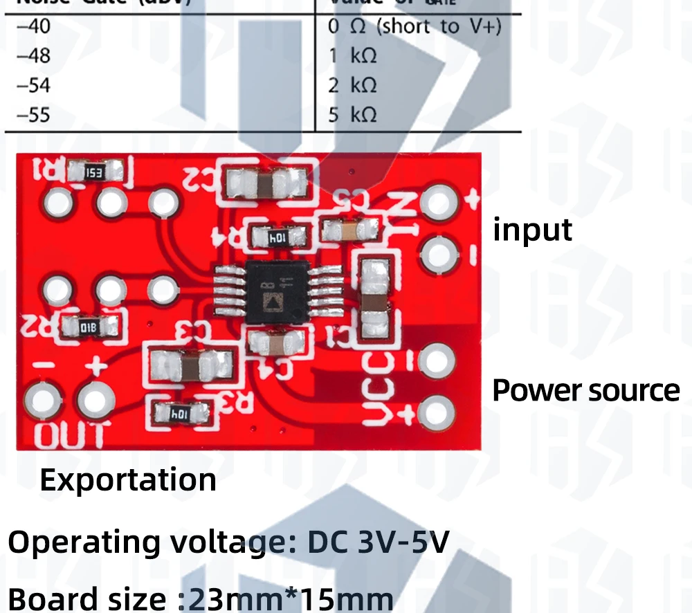 1 ~ 5PCS 3V/5V SSM2167 Mikrofon Vorverstärker Bord Modul Geräuscharm Spannung COMP Kompression Mono preamp Für Audio Signal Ketten – Detail 5