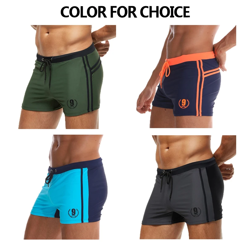 ESCATCH Summer Men Swimwear Breathable Quick Dry Swim Trunks Briefs Sexy Elastic Waist Maillot De Bain Homme Swimsuits Men Swimwear