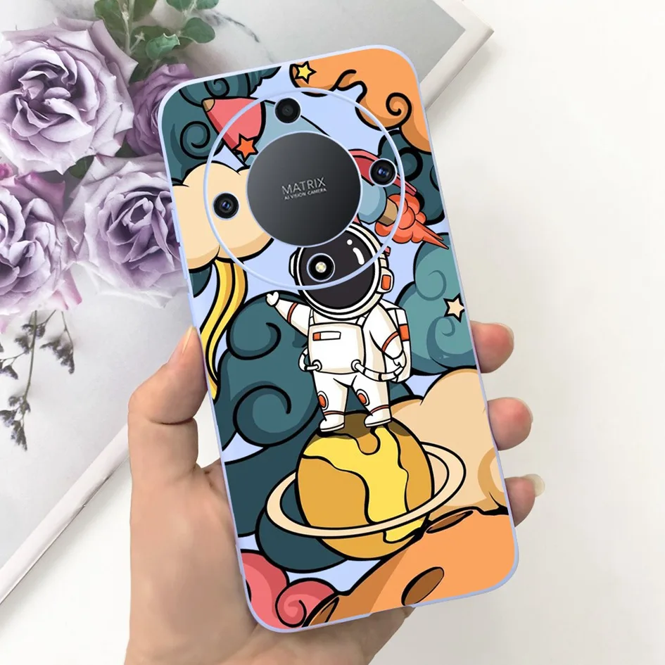 Lovely Cartoon Flower Slim Soft Silicone Phone Case Cover