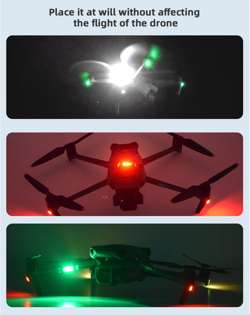 Strobe Light Drone Warning Light Anticollision Warning Light USB Char RCDrone