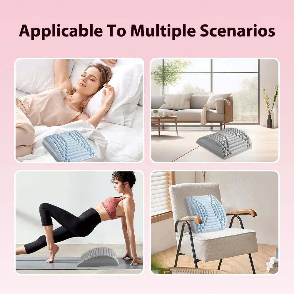 Back Stretcher Pillow For Back Pain Relief Lumbar Support Herniated Disc Sciatica Pain Relief Posture Corrector Spinal Stenosis