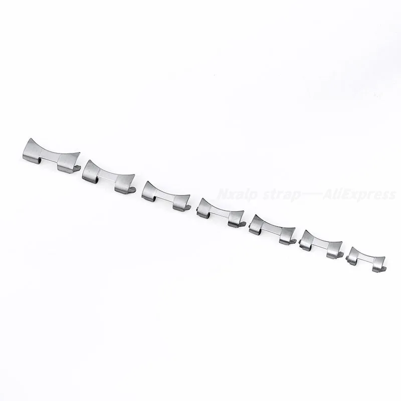 Curved End Stainless Steel Strap Adapter for Watch Bracelet Links (Multiple Sizes Available)