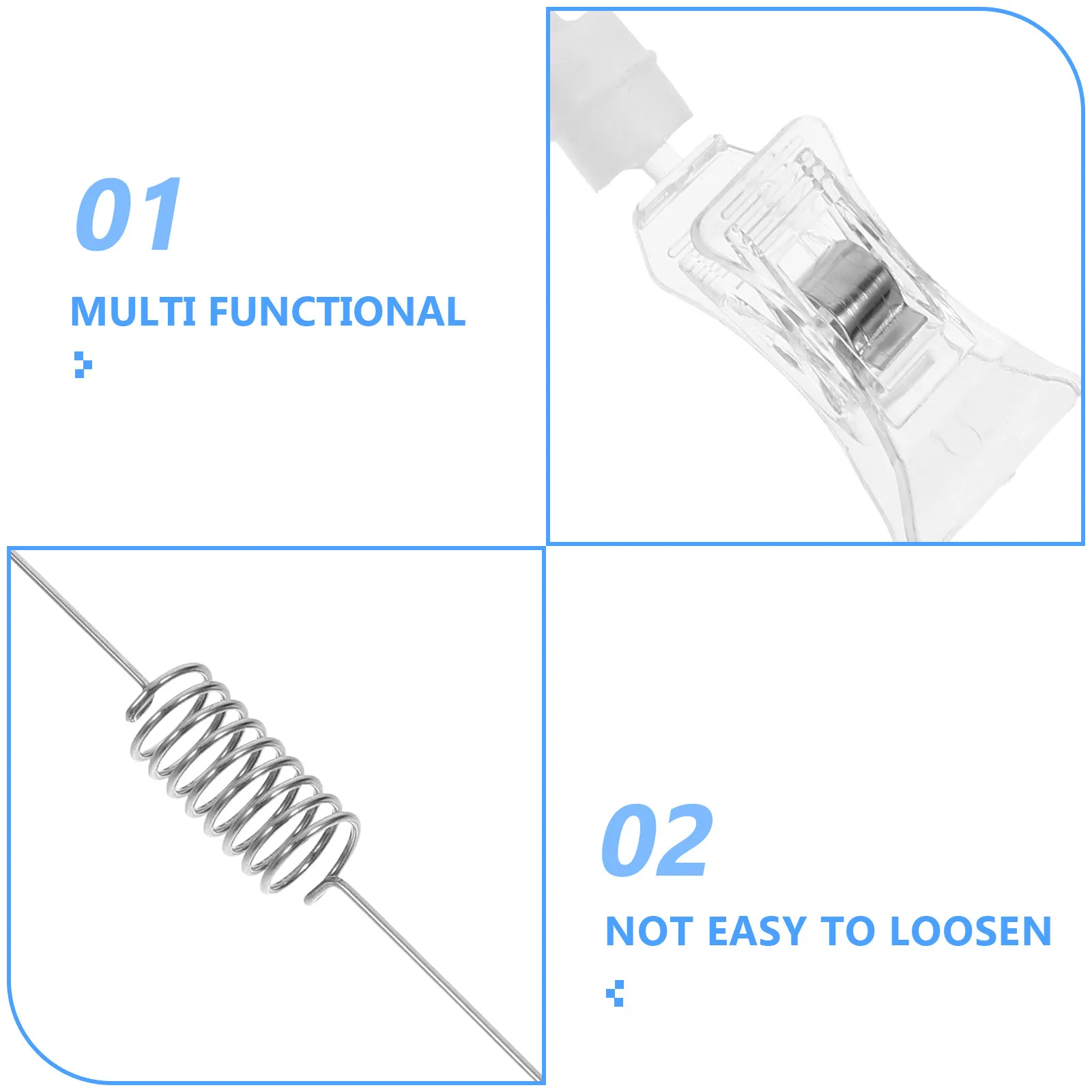 6Pcs 재사용 가능한 클립온 디스크 가격 카드 홀더 우아하고 미니멀한 디자인 슈퍼마켓 소매 디스플레이용 오래 지속되는 ABS 소재